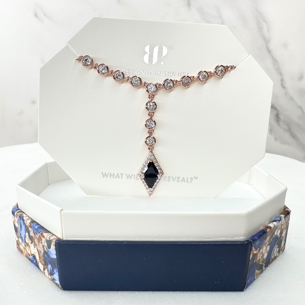 Bomb Party September She Makes A Statement Sapphire Necklace RBP8172 NWT
